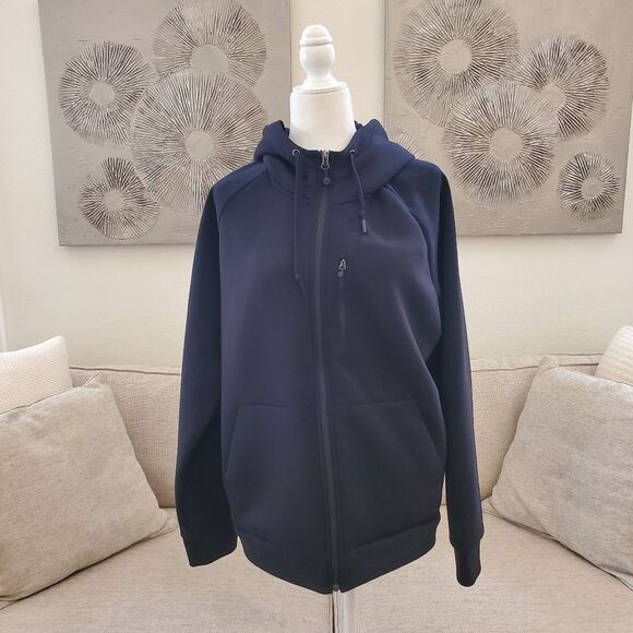 💥32 DEGREES💥  Men's Fleece Tech Sherpa Lined Zip-Front Hoodie - [Large, Black] - Picture 4 of 13